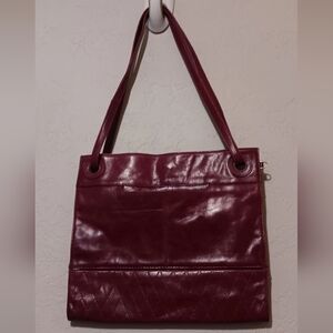 Hobo The Original Crossbody Bag Burgundy Soft Leather 9.2"X4"X12"